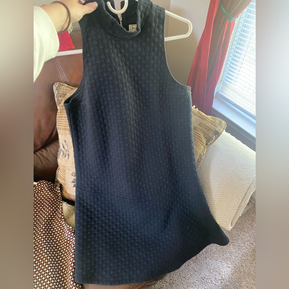 Abercrombie black quilted mini dress